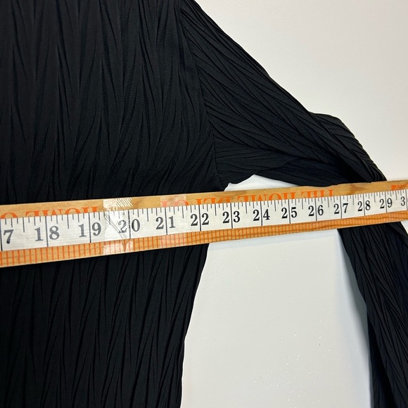 Vtg Y2K Nicola Long Sleeve Accordion Button Down Top Size L Academic Preppy - Picture 6 of 11